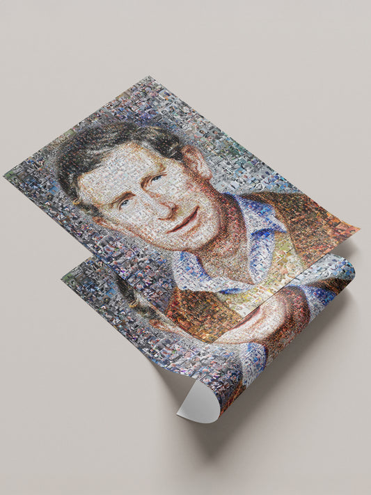 Charles III Mosaic Artwork - Stunning Portrait of the King of the United Kingdom