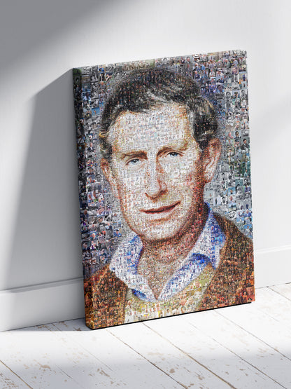 Charles III Mosaic Artwork - Stunning Portrait of the King of the United Kingdom