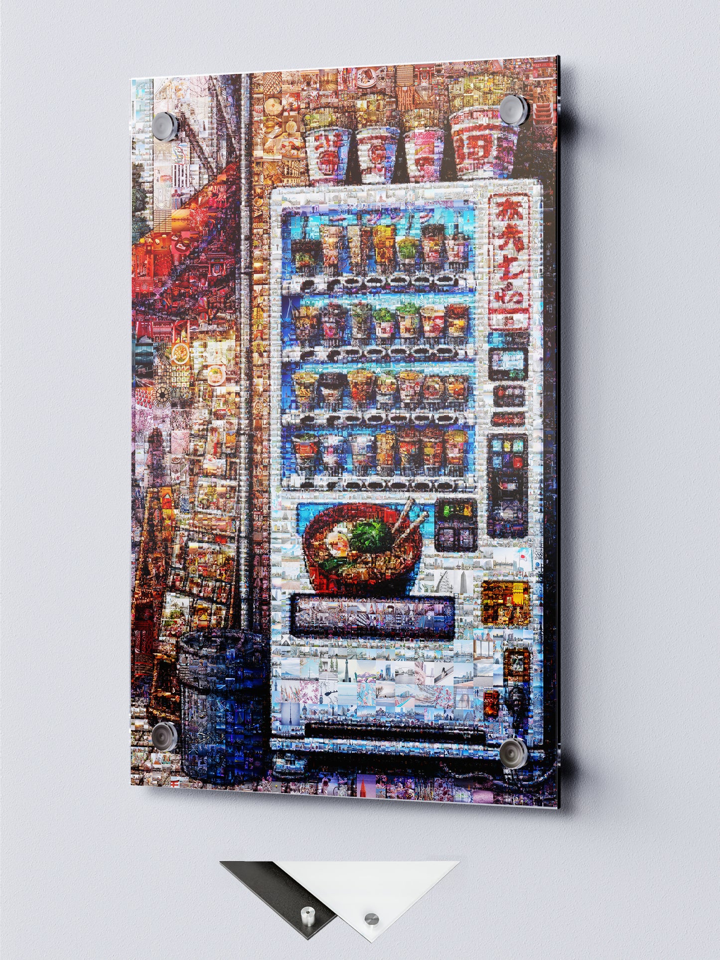 Tokyo Ramen Machine – Japanese Mosaic Art Print AtelierMosaics