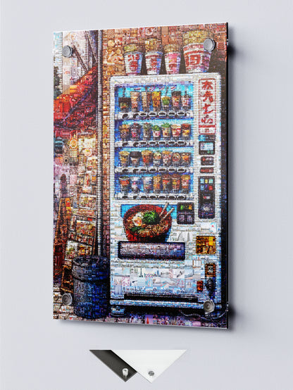 Tokyo Ramen Machine – Japanese Mosaic Art Print AtelierMosaics