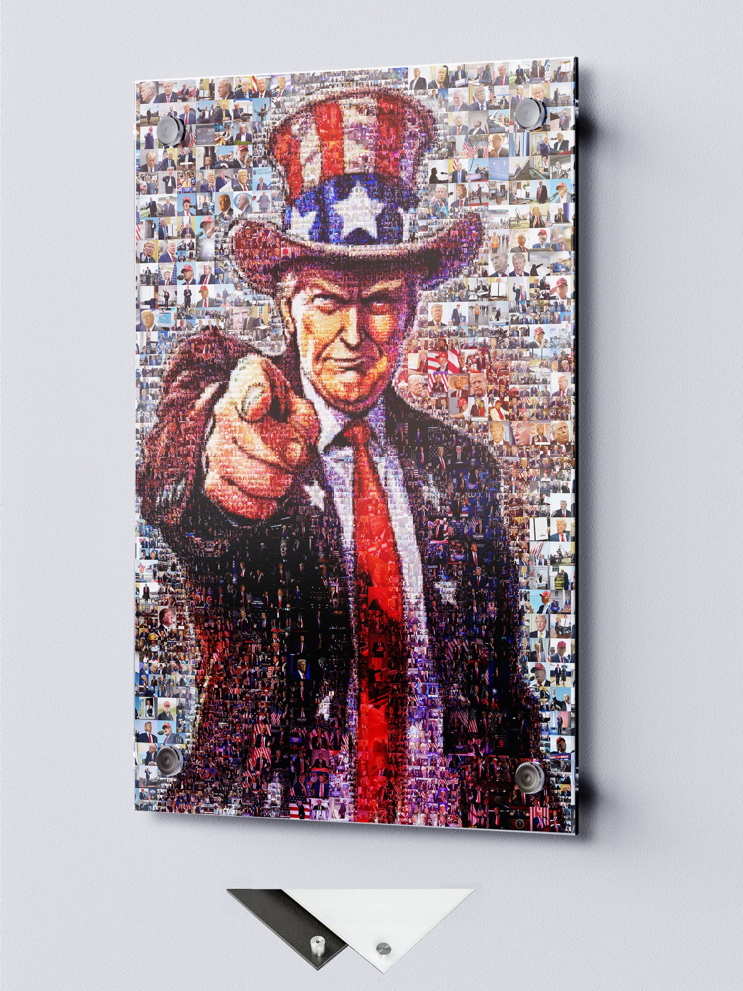 Mosaic Portrait of Donald Trump - Unique Artwork for Collectors and Fans AtelierMosaics