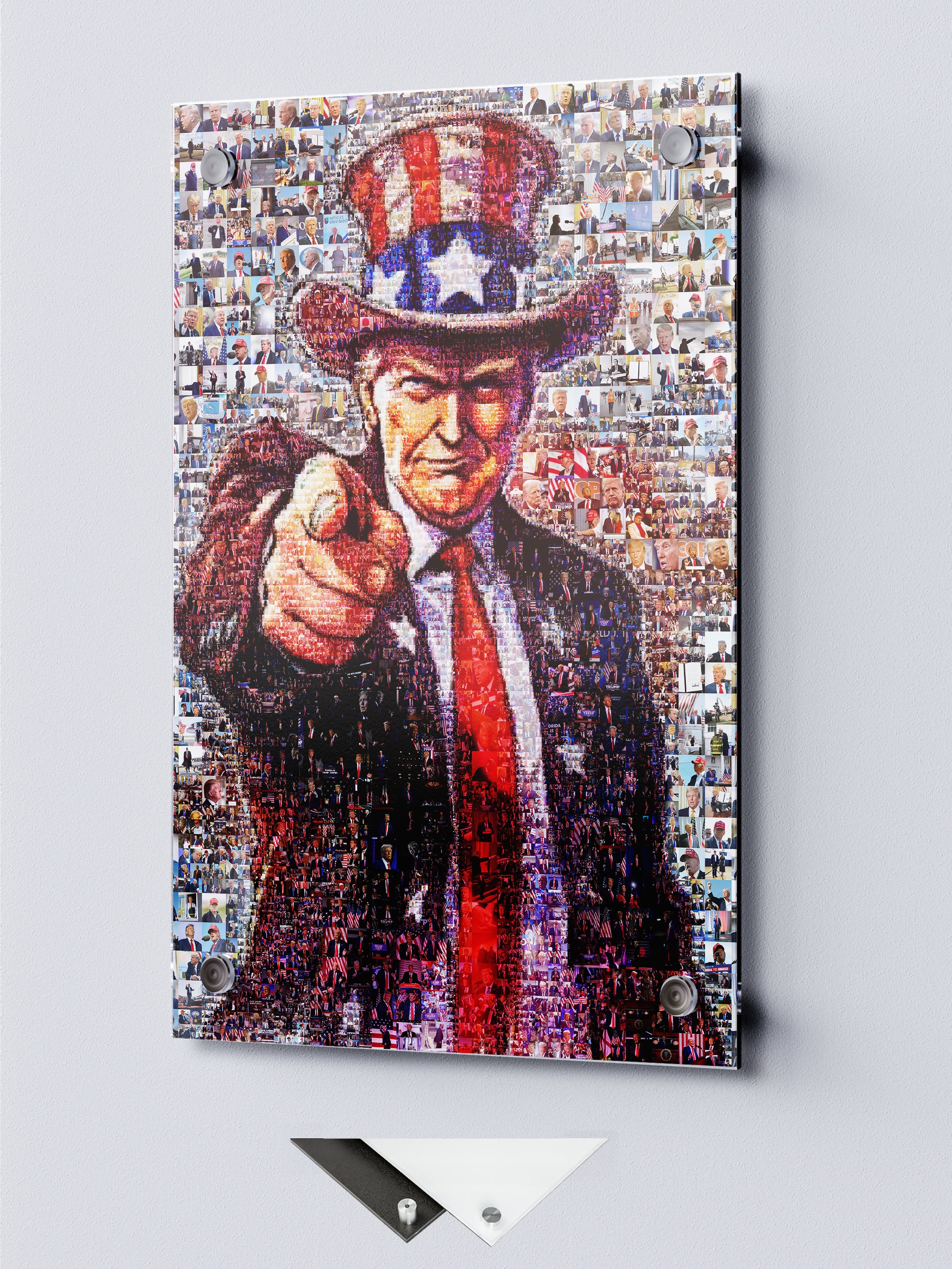 Mosaic Portrait of Donald Trump - Unique Artwork for Collectors and Fans AtelierMosaics