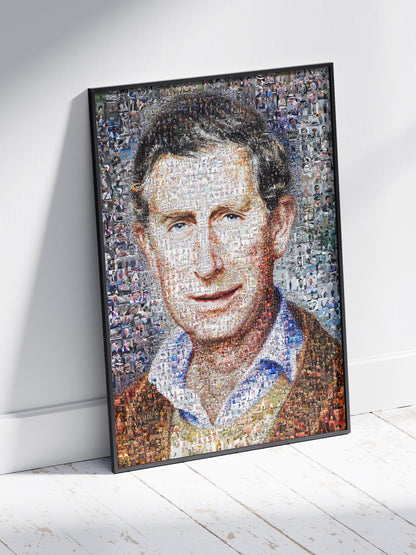 Charles III Mosaic Artwork - Stunning Portrait of the King of the United Kingdom