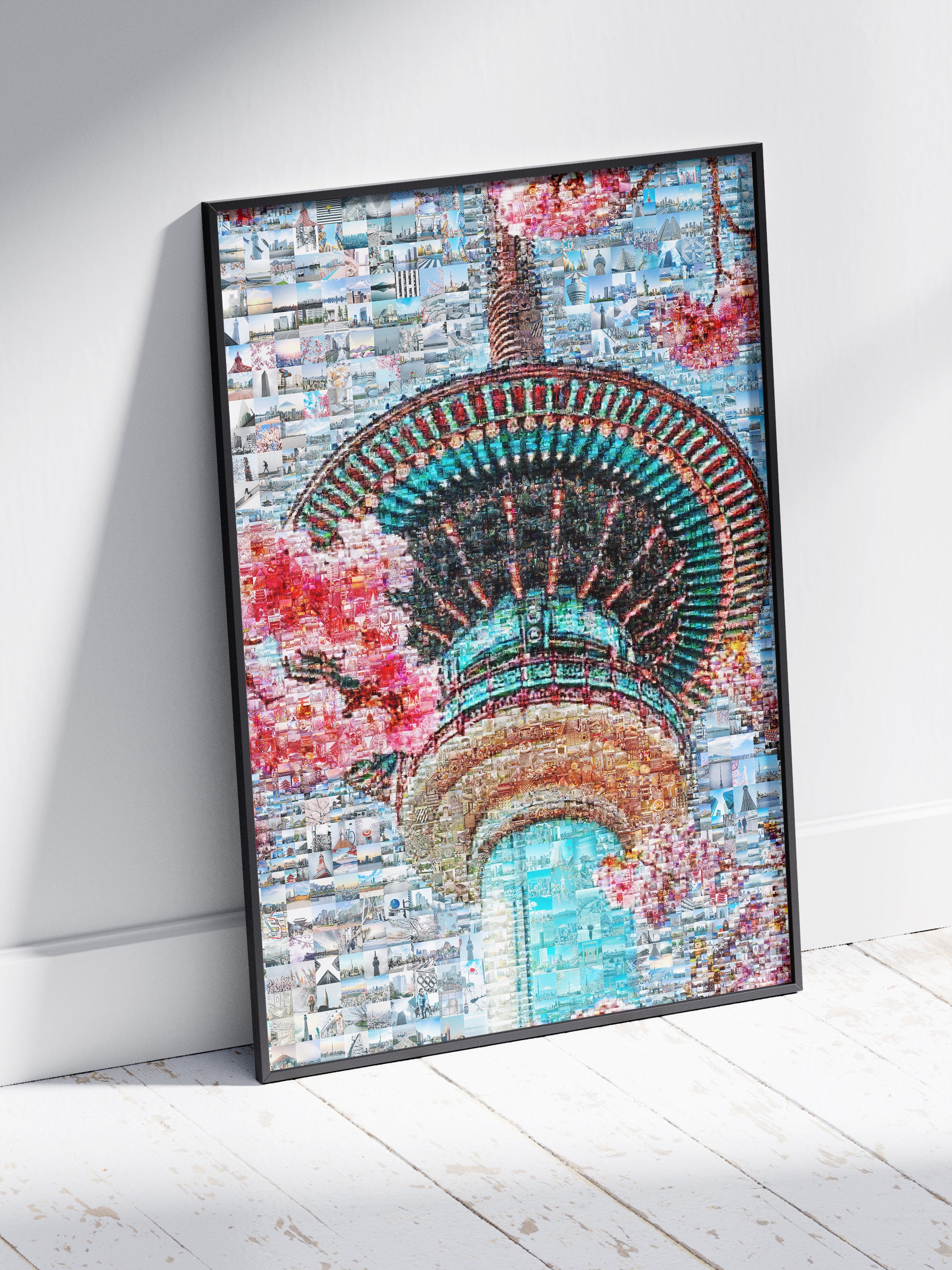 Tokyo Mosaic Art — Skytree with Cherry Blossoms in Spring AtelierMosaics