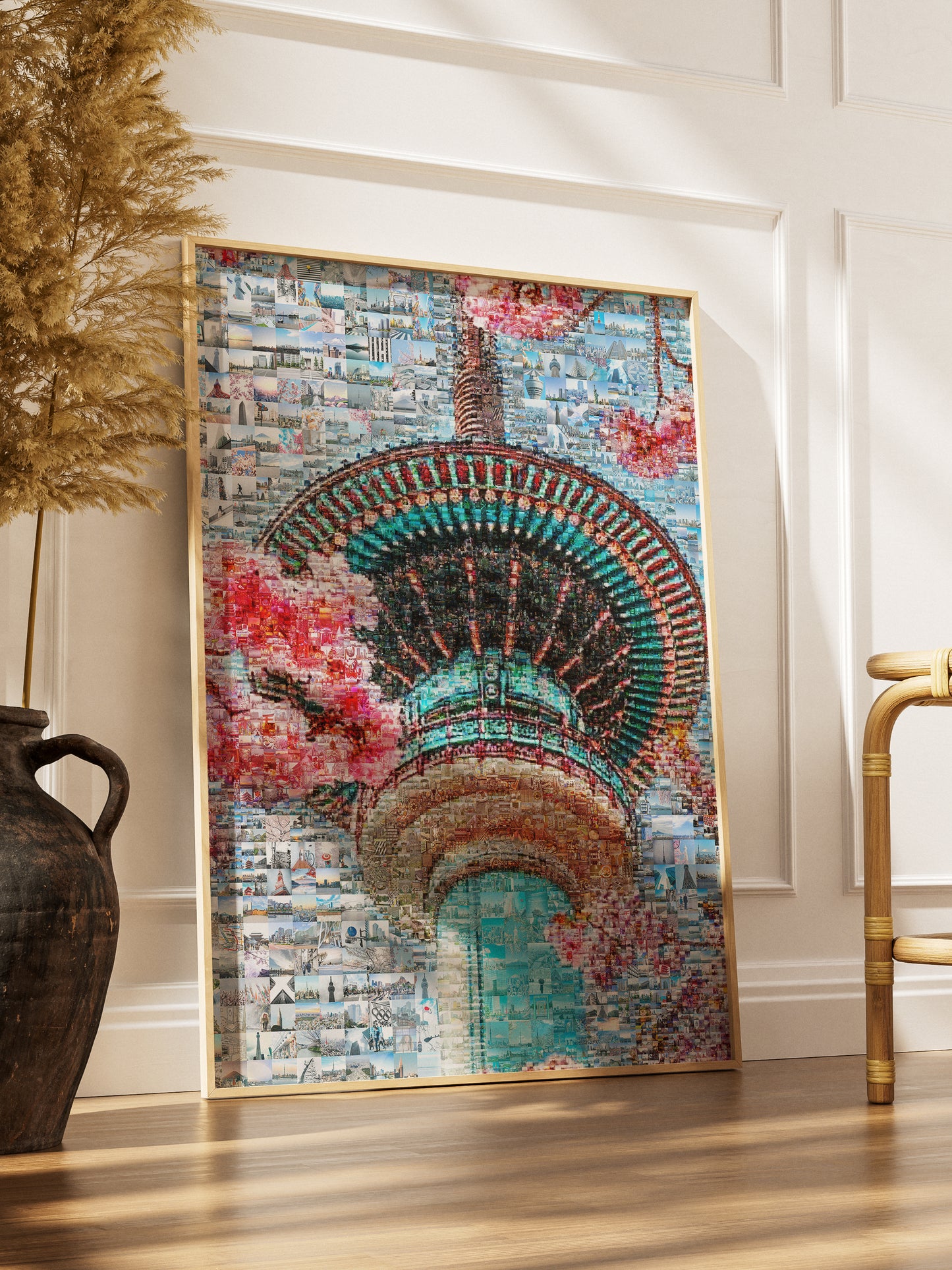 Tokyo Mosaic Art — Skytree with Cherry Blossoms in Spring AtelierMosaics