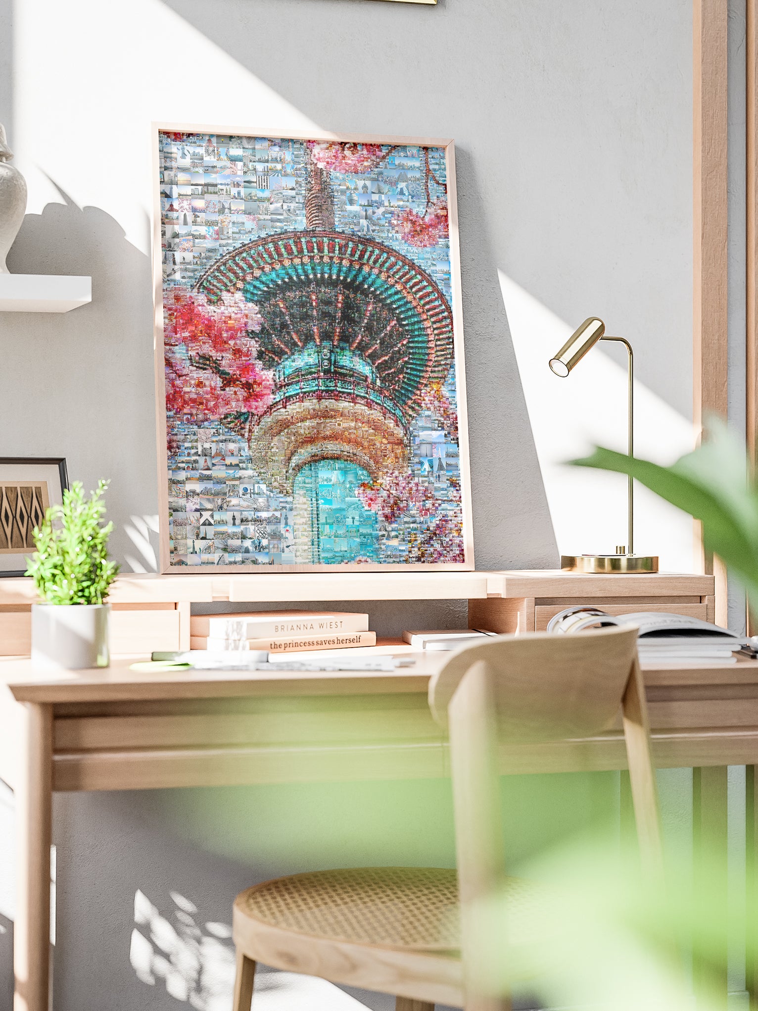 Tokyo Mosaic Art — Skytree with Cherry Blossoms in Spring AtelierMosaics