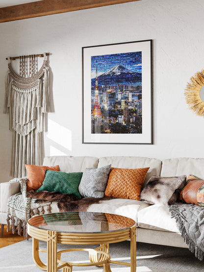 Tokyo Skyline & Mount Fuji – Japanese Mosaic Wall Art AtelierMosaics