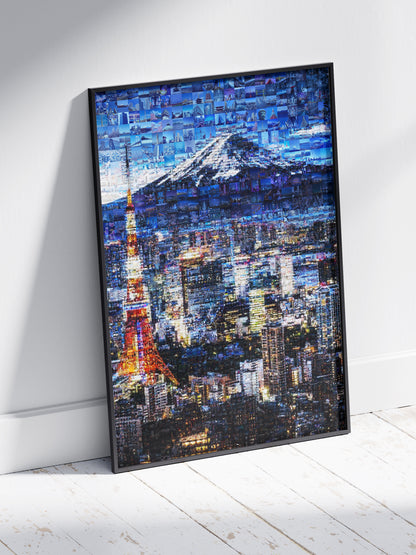 Tokyo Skyline & Mount Fuji – Japanese Mosaic Wall Art AtelierMosaics