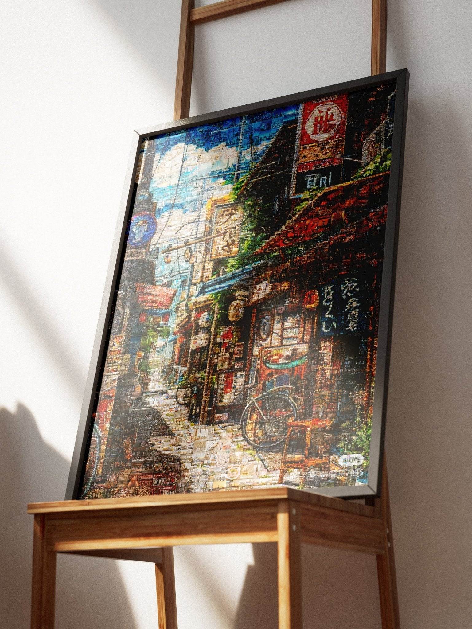 Tokyo Backstreet – Japanese Mosaic Wall Art - AtelierMosaics