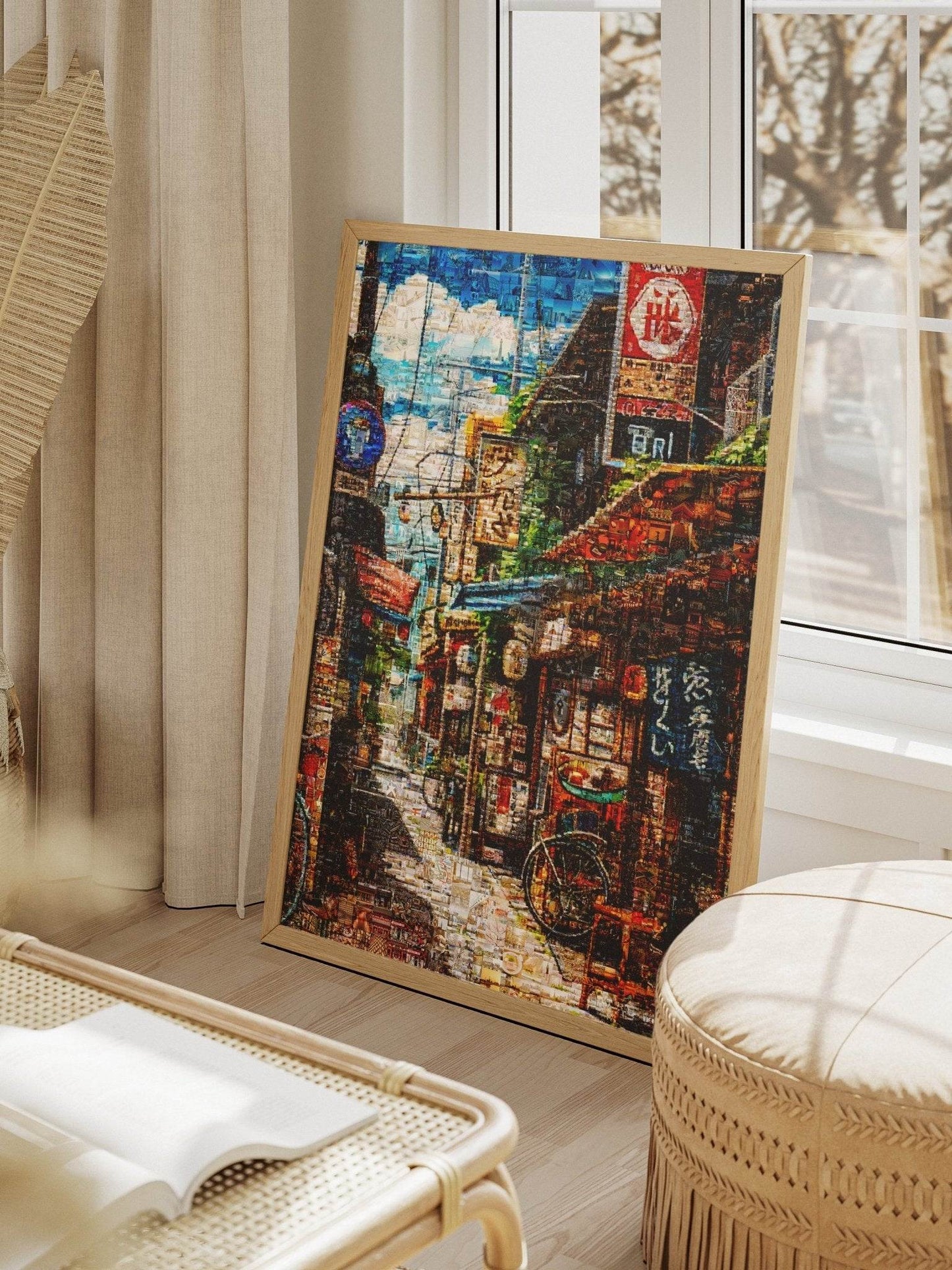 Tokyo Backstreet – Japanese Mosaic Wall Art - AtelierMosaics