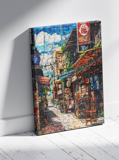 Tokyo Backstreet – Japanese Mosaic Wall Art - AtelierMosaics