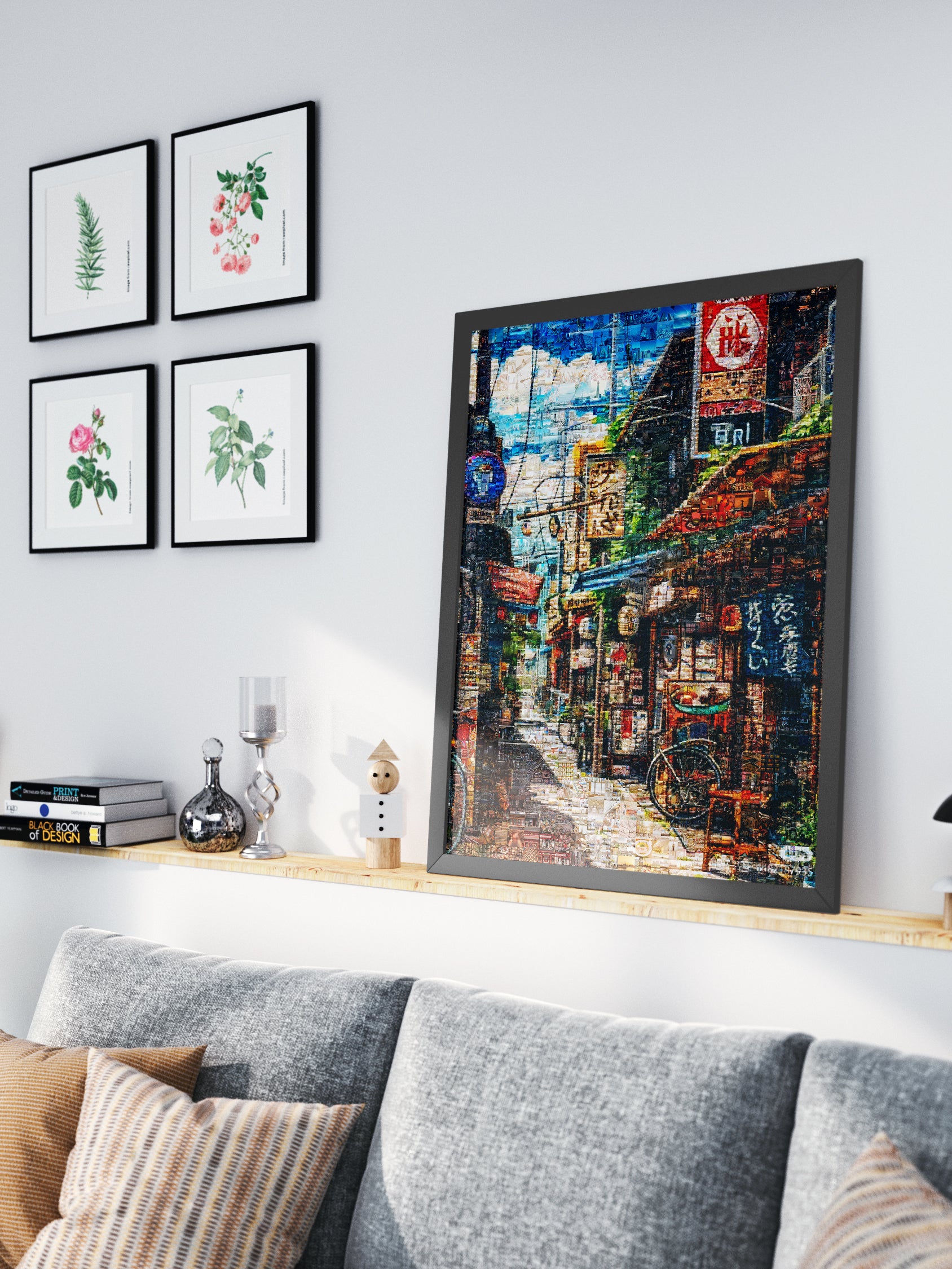 Tokyo Backstreet – Japanese Mosaic Wall Art AtelierMosaics