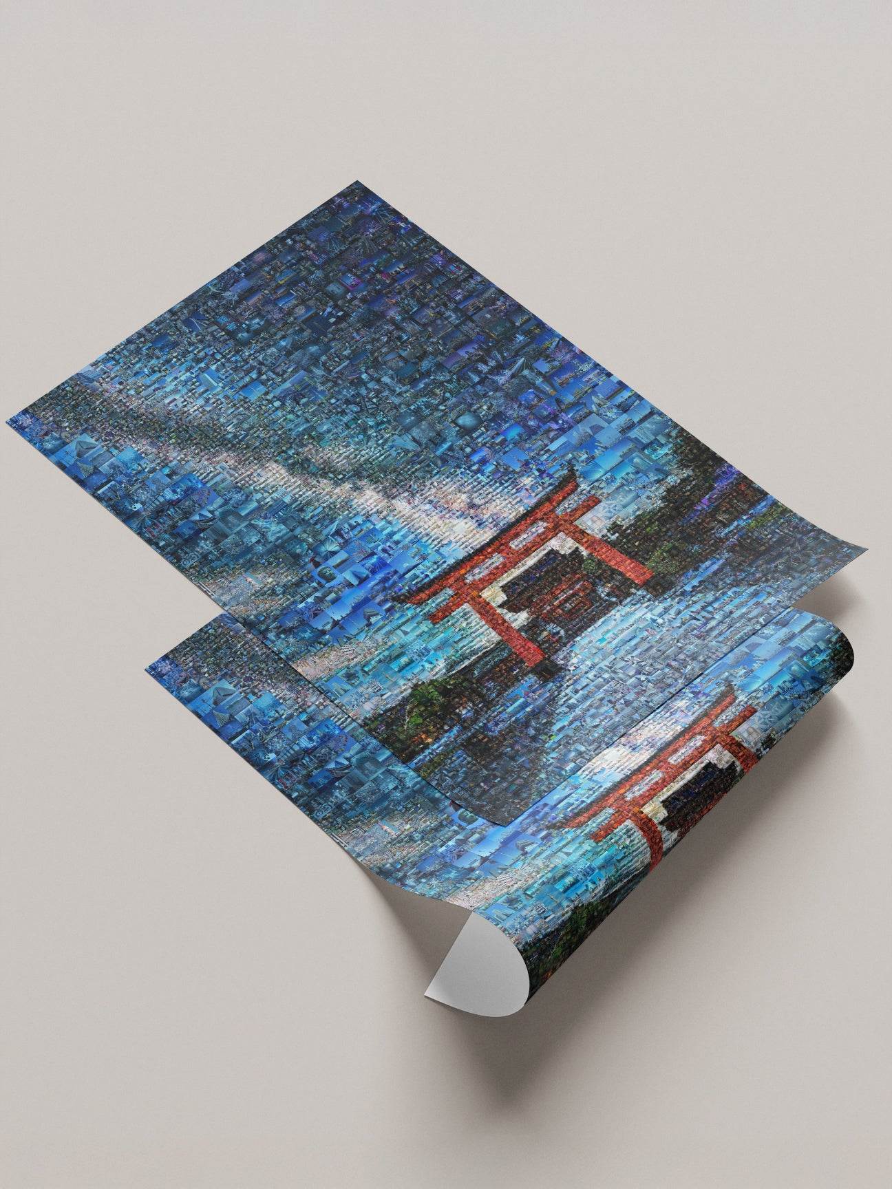 Torii Gate Japan – Shinto Shrine Mosaic Wall Art - AtelierMosaics