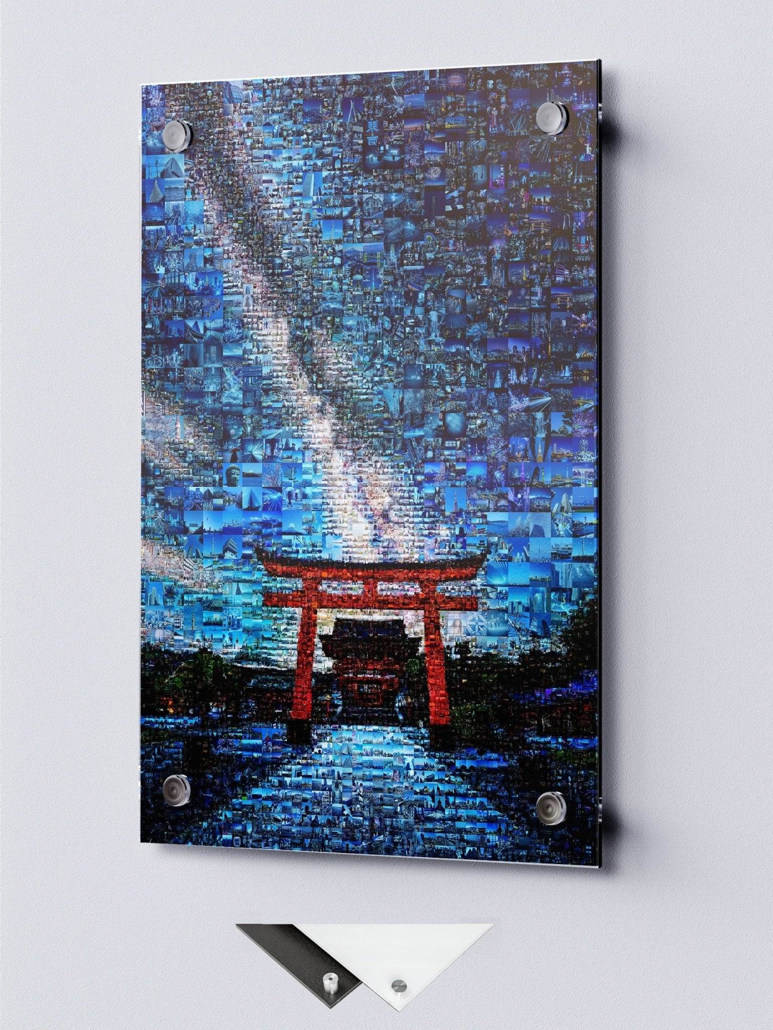 Torii Gate Japan – Shinto Shrine Mosaic Wall Art - AtelierMosaics