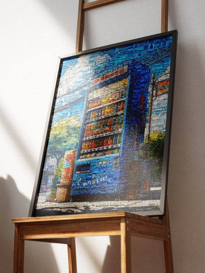 Tokyo Drink Machine – Japanese Vending Mosaic Art - AtelierMosaics