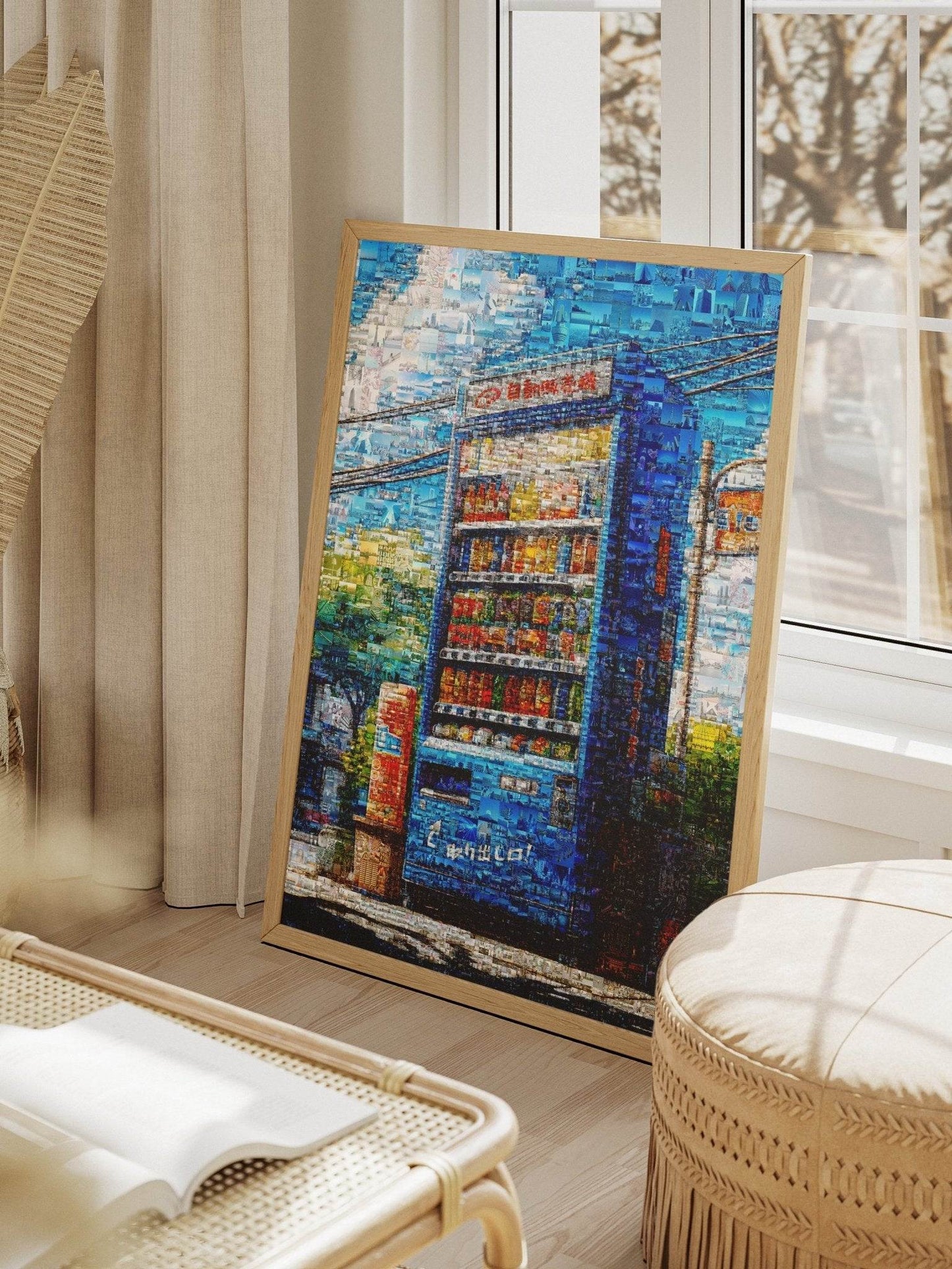 Tokyo Drink Machine – Japanese Vending Mosaic Art - AtelierMosaics