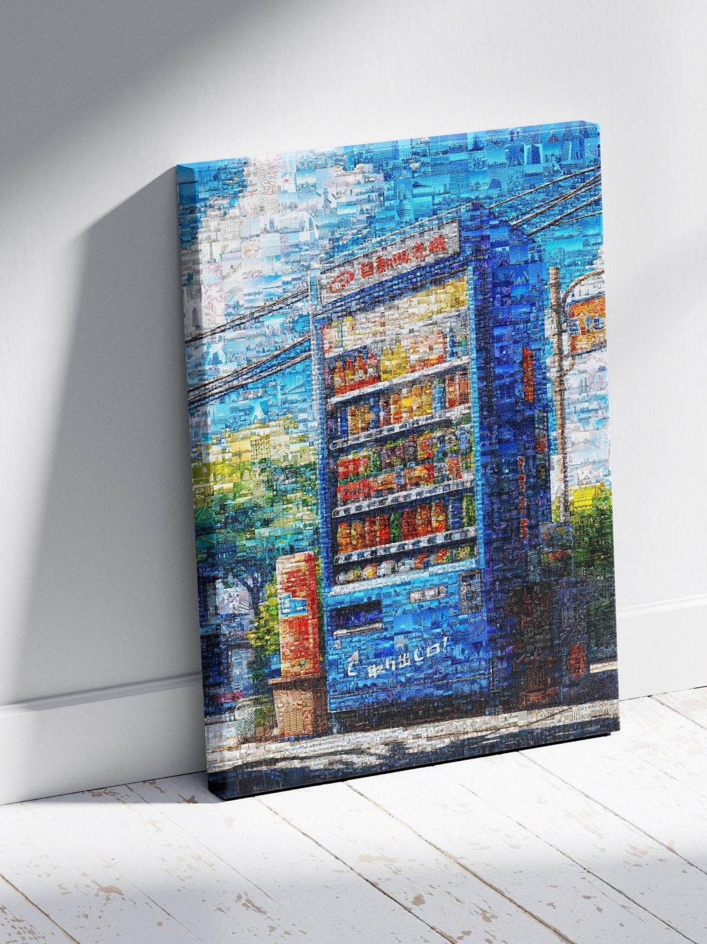Tokyo Drink Machine – Japanese Vending Mosaic Art - AtelierMosaics