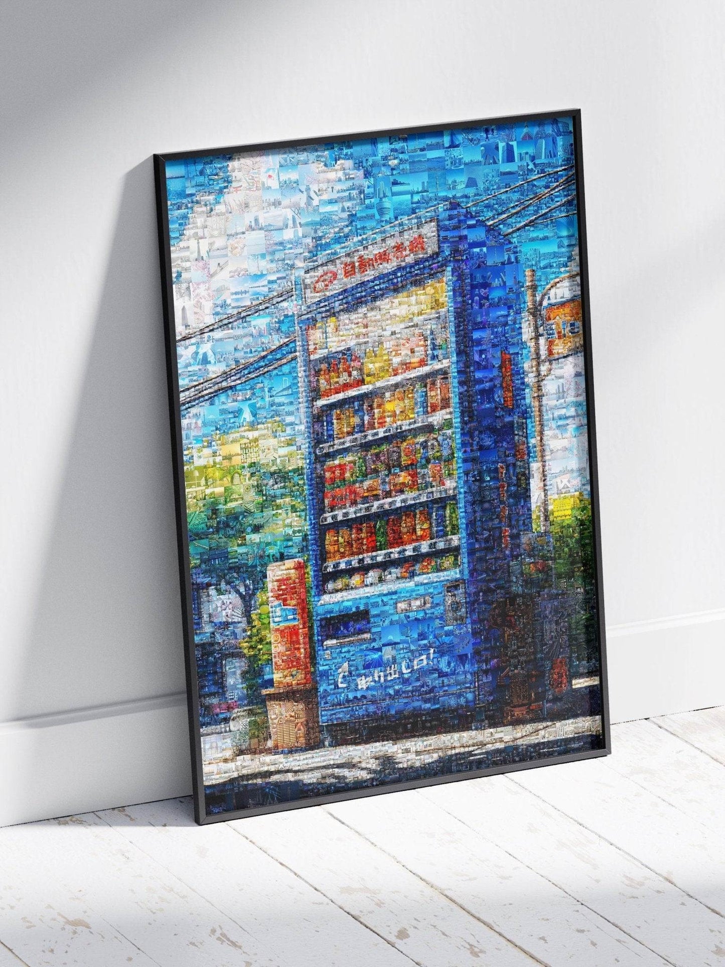 Tokyo Drink Machine – Japanese Vending Mosaic Art - AtelierMosaics