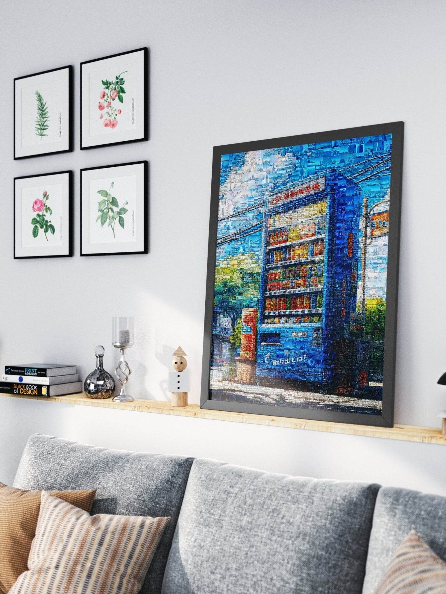 Tokyo Drink Machine – Japanese Vending Mosaic Art - AtelierMosaics