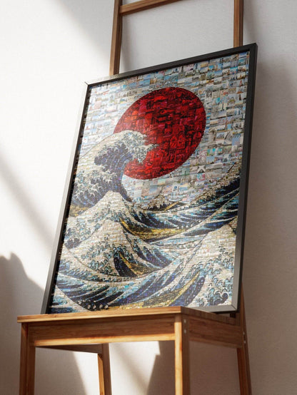 The Great Wave of Japan – Mosaic Wall Art Print - AtelierMosaics
