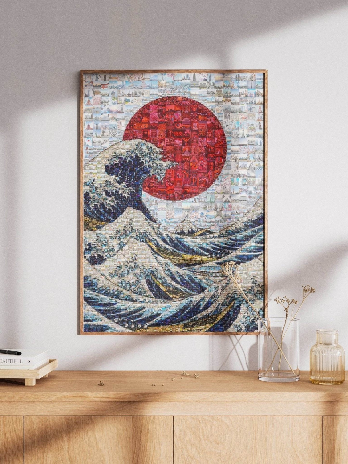 The Great Wave of Japan – Mosaic Wall Art Print - AtelierMosaics