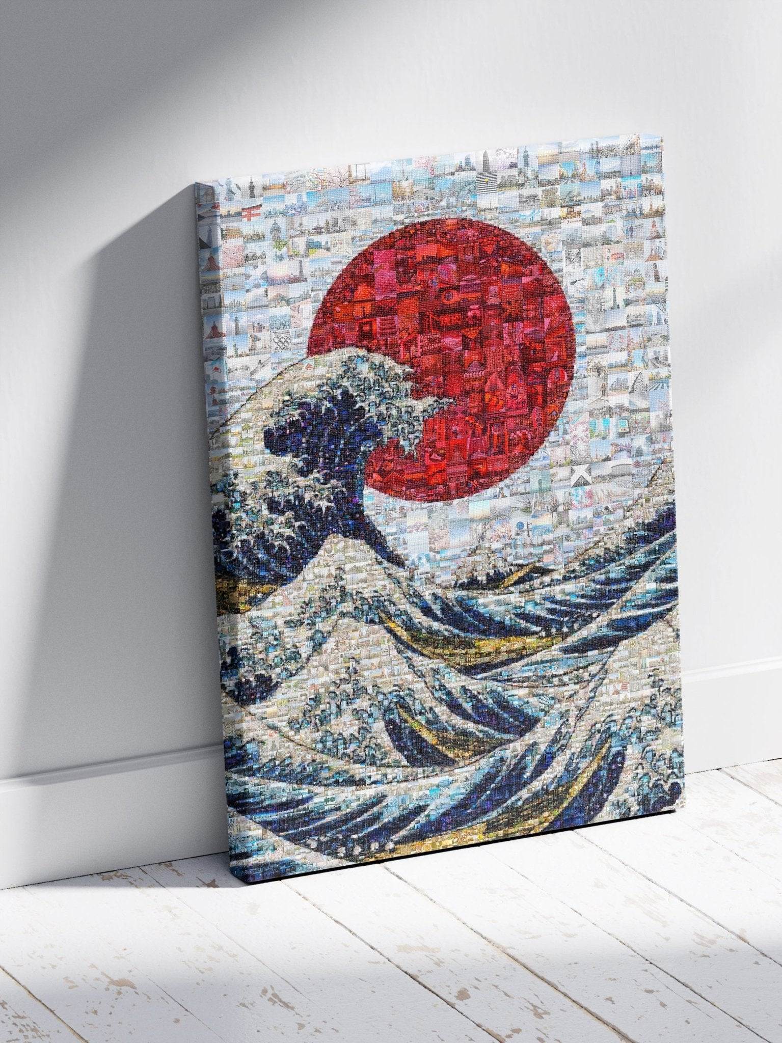 The Great Wave of Japan – Mosaic Wall Art Print - AtelierMosaics