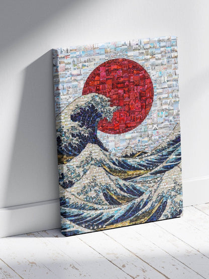 The Great Wave of Japan – Mosaic Wall Art Print - AtelierMosaics