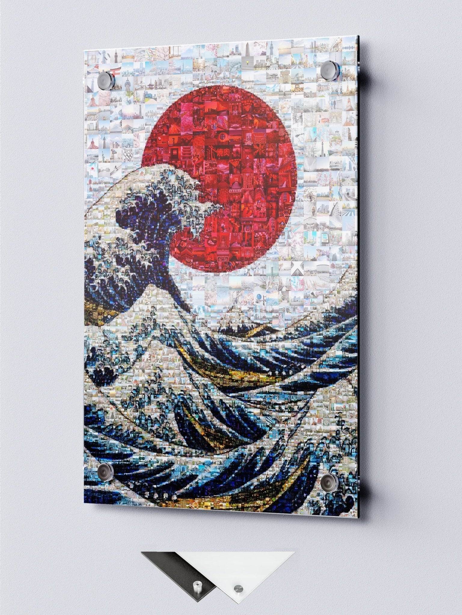 The Great Wave of Japan – Mosaic Wall Art Print - AtelierMosaics