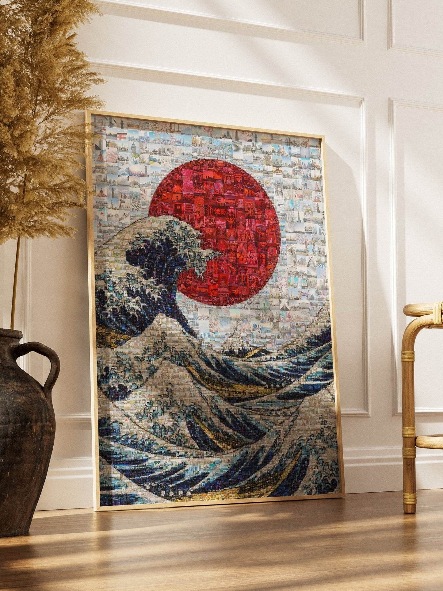 The Great Wave of Japan – Mosaic Wall Art Print - AtelierMosaics