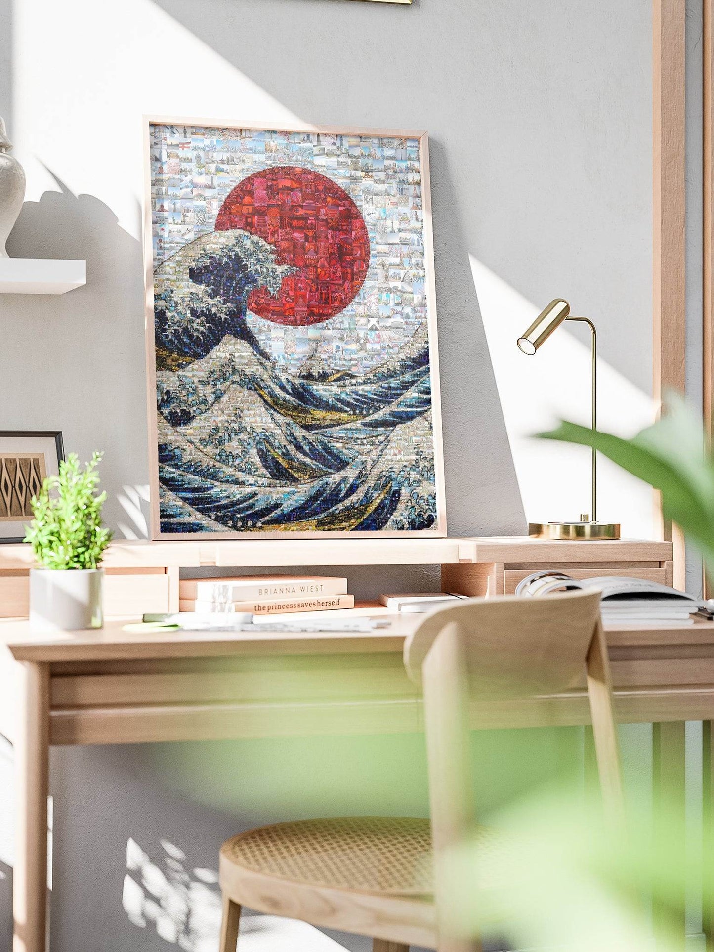 The Great Wave of Japan – Mosaic Wall Art Print - AtelierMosaics
