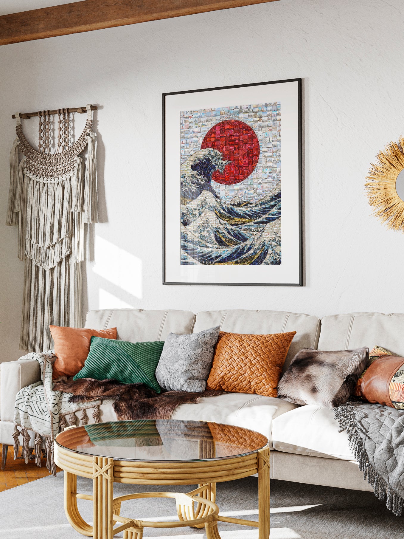 The Great Wave of Japan – Mosaic Wall Art Print AtelierMosaics