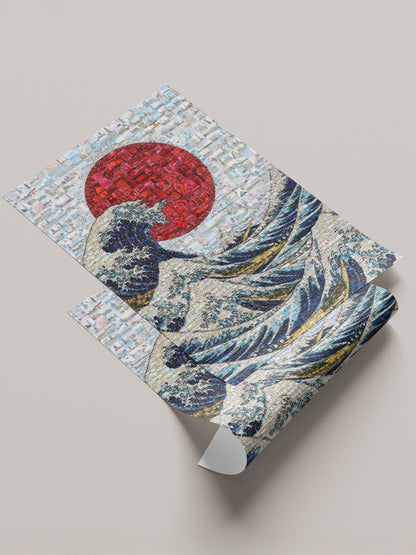 The Great Wave of Japan – Mosaic Wall Art Print AtelierMosaics