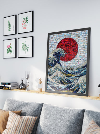 The Great Wave of Japan – Mosaic Wall Art Print AtelierMosaics