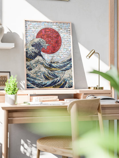 The Great Wave of Japan – Mosaic Wall Art Print AtelierMosaics