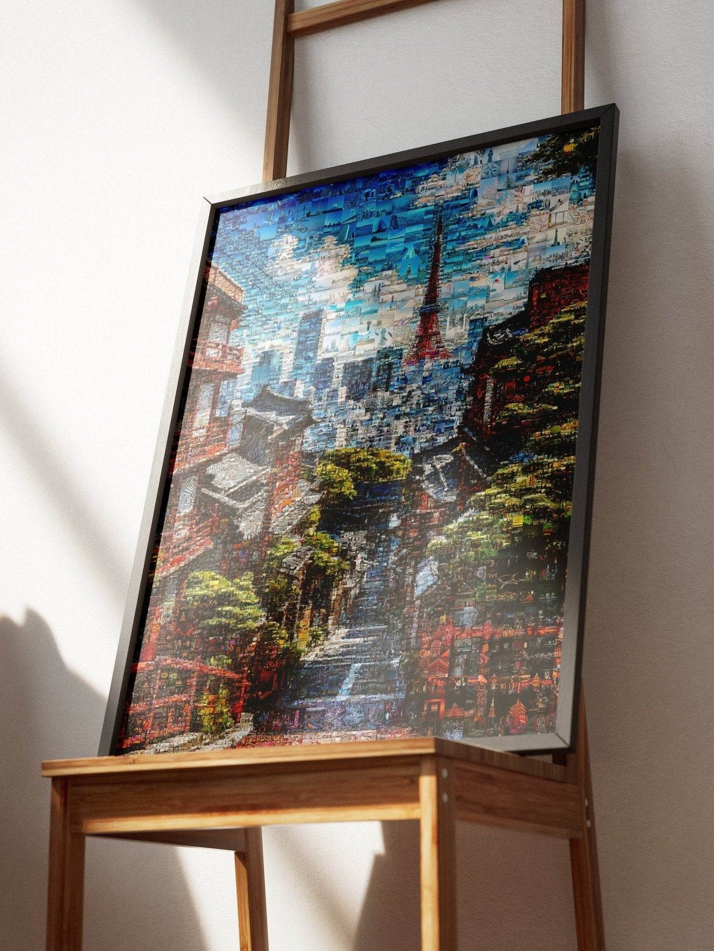 Tokyo Tower View – Japanese Mosaic Wall Art - AtelierMosaics