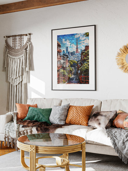 Tokyo Tower View – Japanese Mosaic Wall Art AtelierMosaics