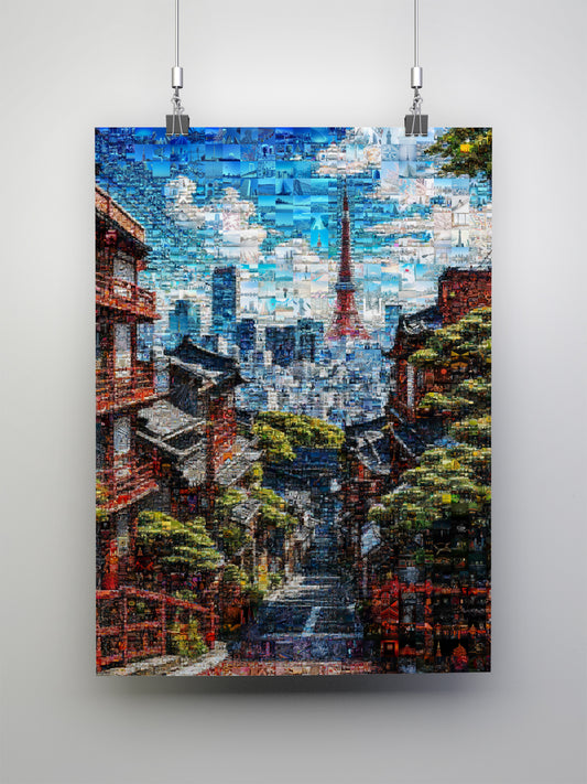 Tokyo Tower View – Japanese Mosaic Wall Art AtelierMosaics