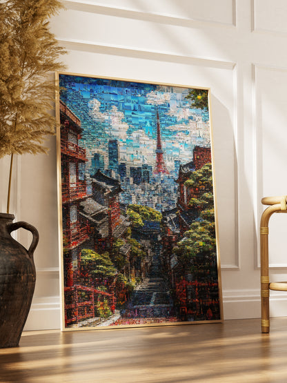 Tokyo Tower View – Japanese Mosaic Wall Art AtelierMosaics