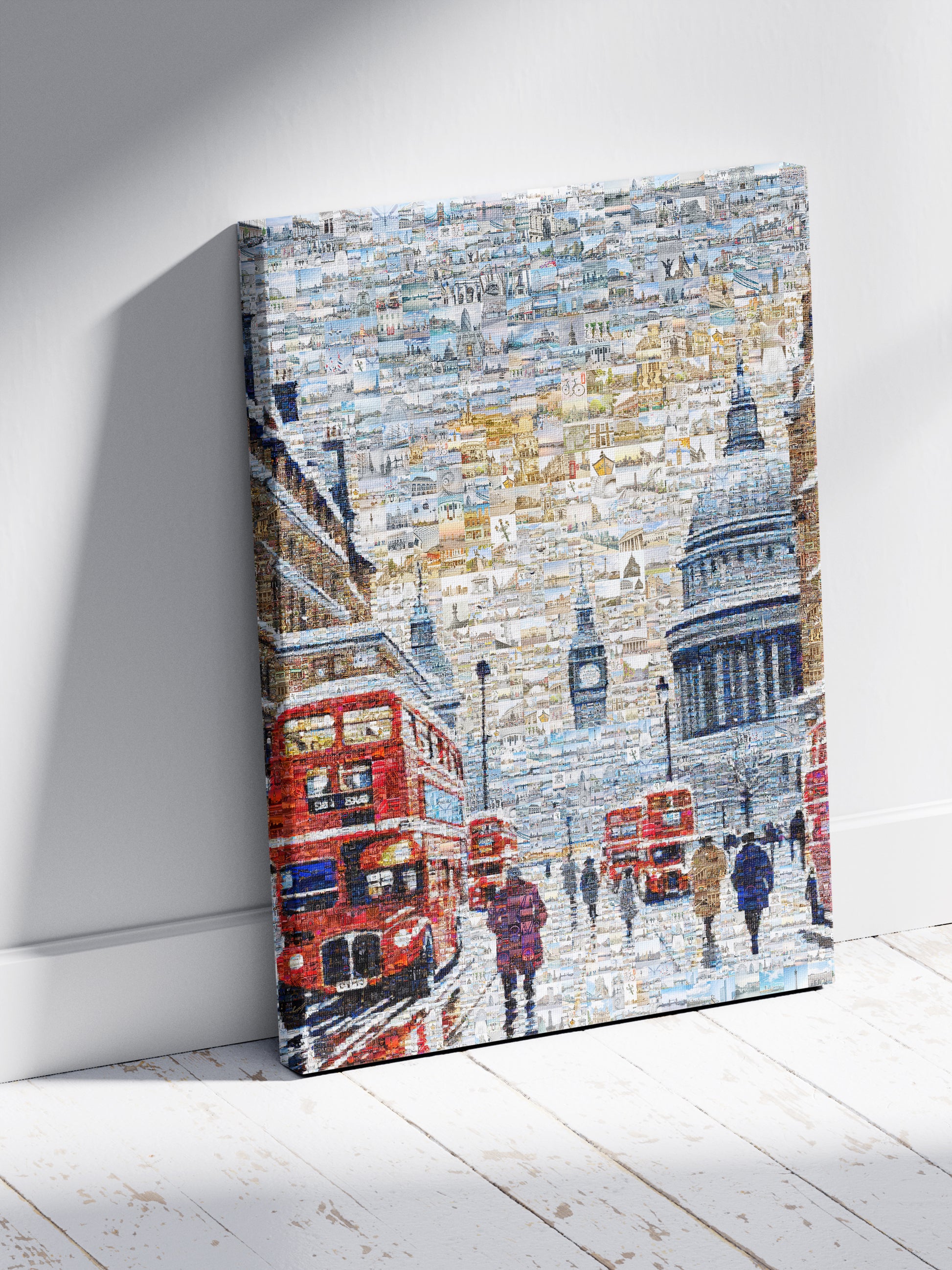 Stunning London Mosaic Artwork - Iconic Red Buses, St. Paul's Cathedral & Big Ben AtelierMosaics