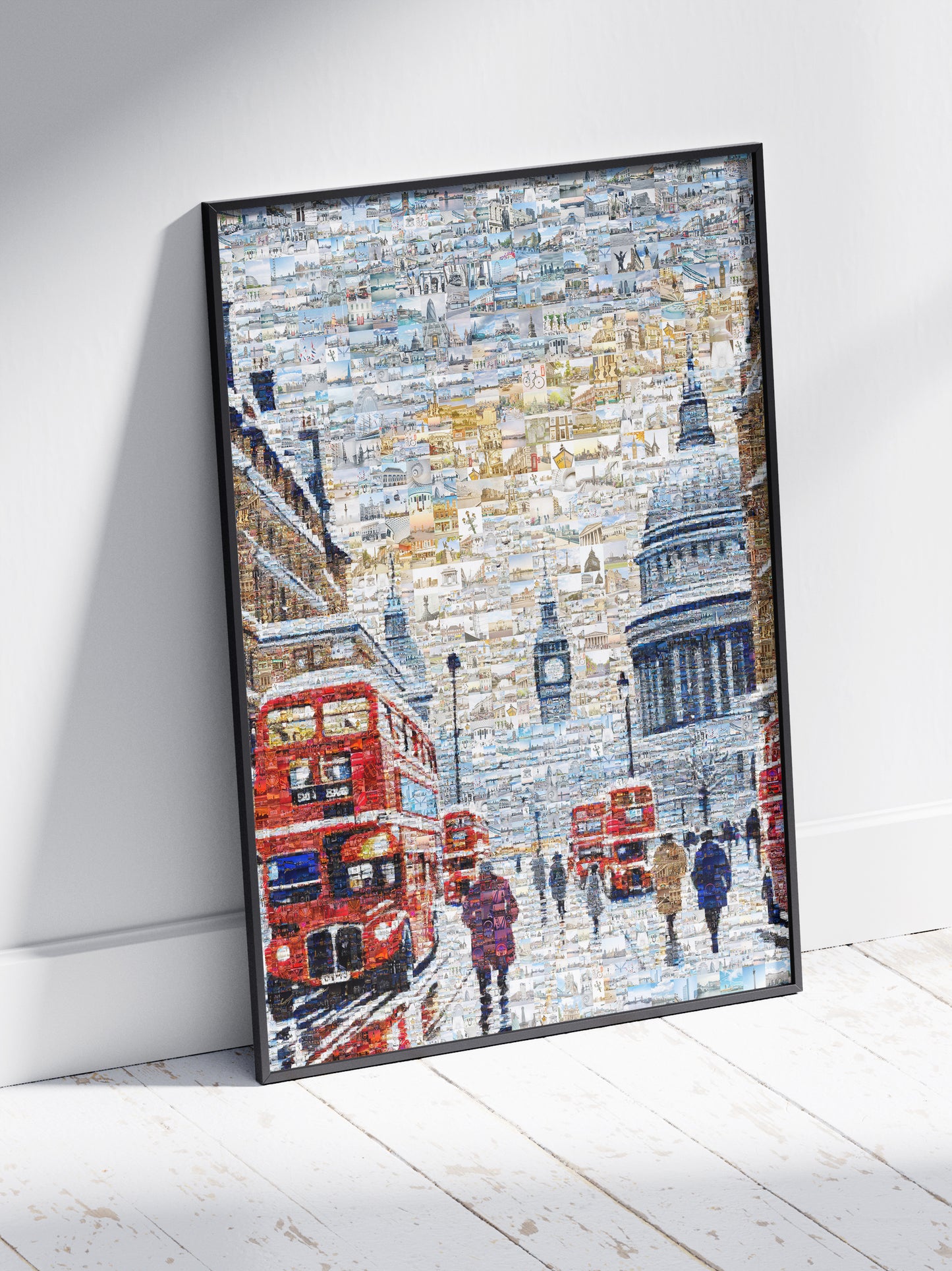 Stunning London Mosaic Artwork - Iconic Red Buses, St. Paul's Cathedral & Big Ben AtelierMosaics