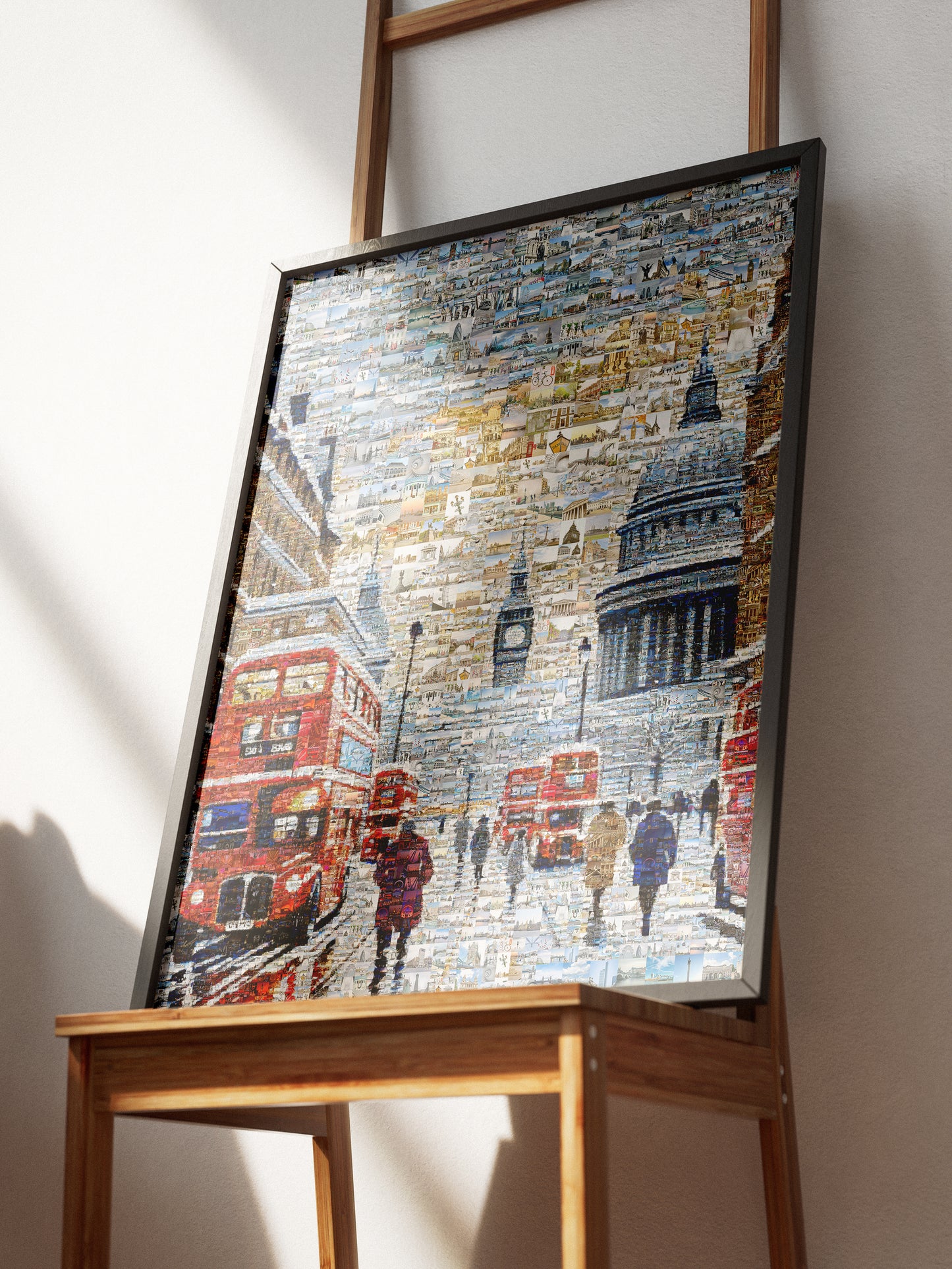Stunning London Mosaic Artwork - Iconic Red Buses, St. Paul's Cathedral & Big Ben AtelierMosaics