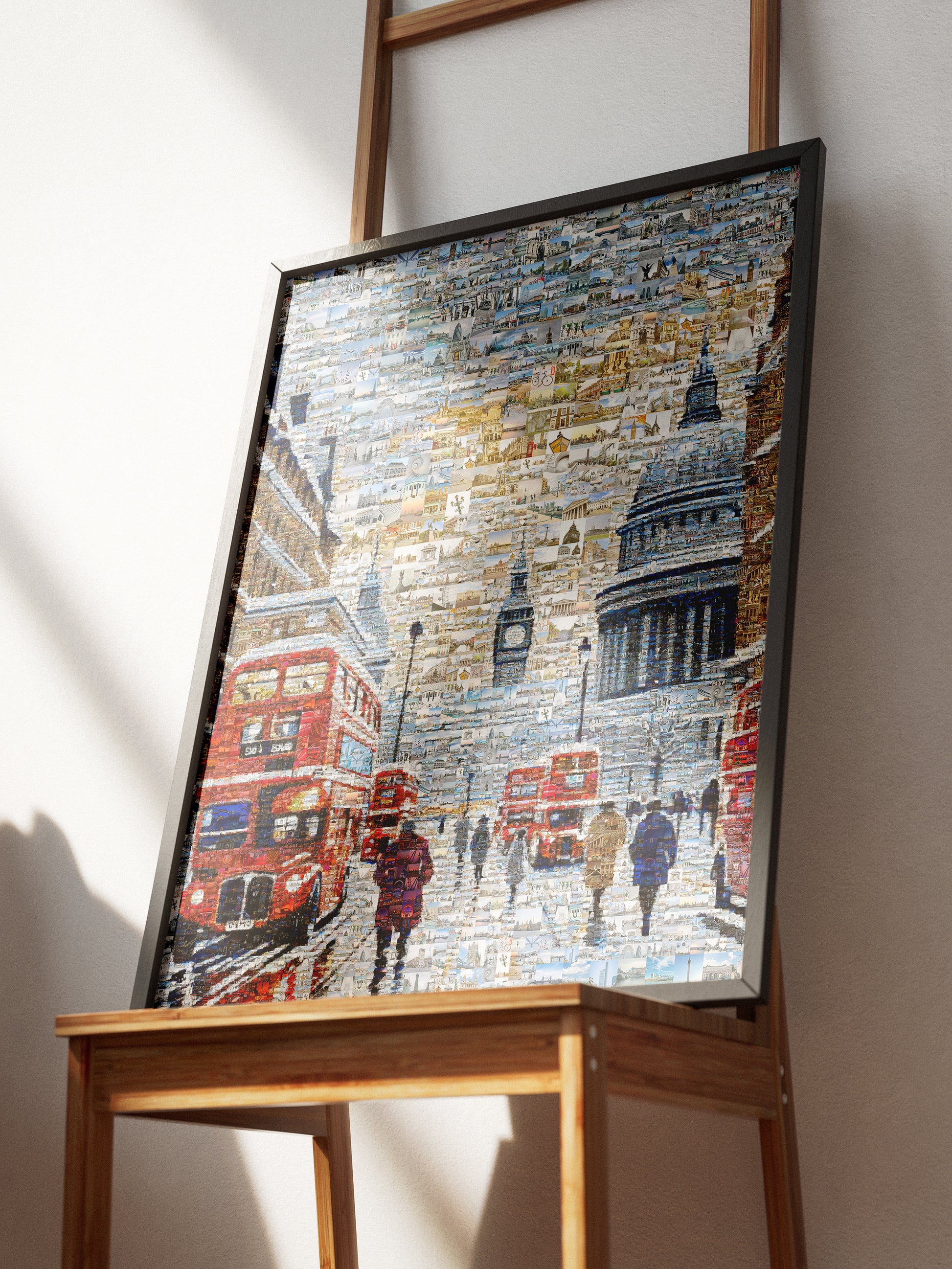 Stunning London Mosaic Artwork - Iconic Red Buses, St. Paul's Cathedral & Big Ben AtelierMosaics