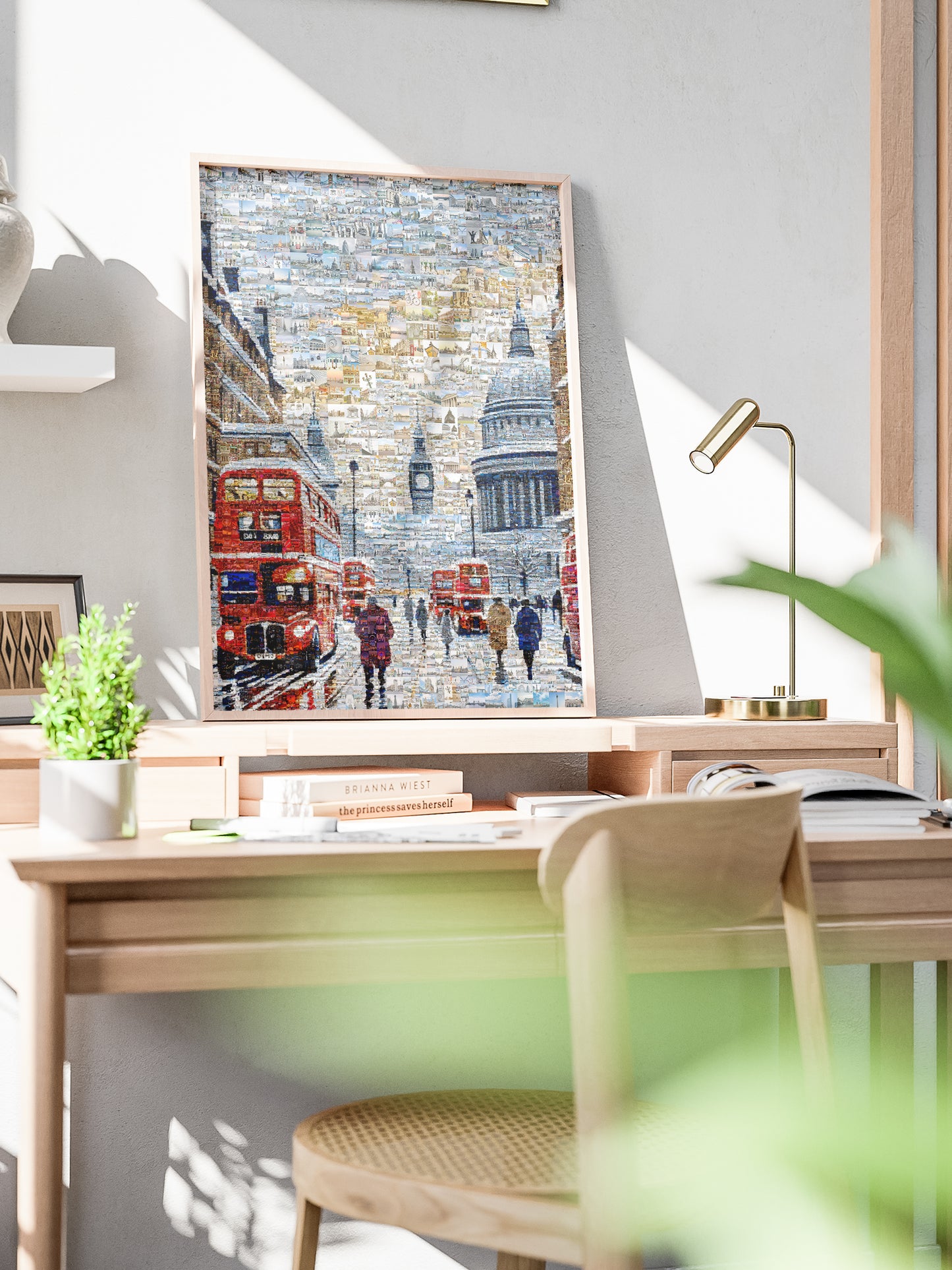 Stunning London Mosaic Artwork - Iconic Red Buses, St. Paul's Cathedral & Big Ben AtelierMosaics