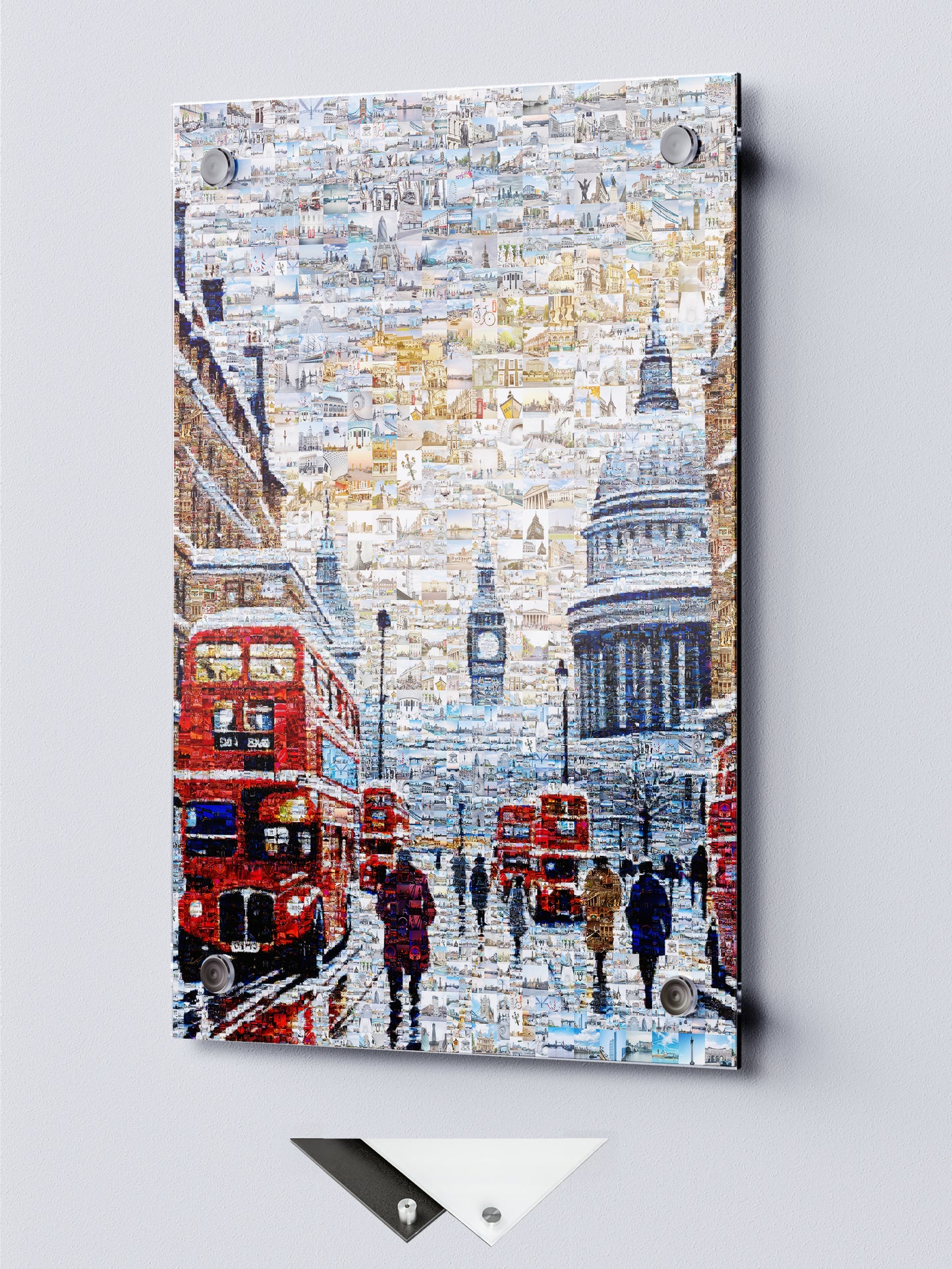 Stunning London Mosaic Artwork - Iconic Red Buses, St. Paul's Cathedral & Big Ben AtelierMosaics