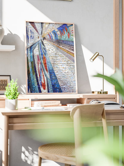 Stunning London Mosaic Artwork - Unique Subway Art for Home Decor and Collectors AtelierMosaics