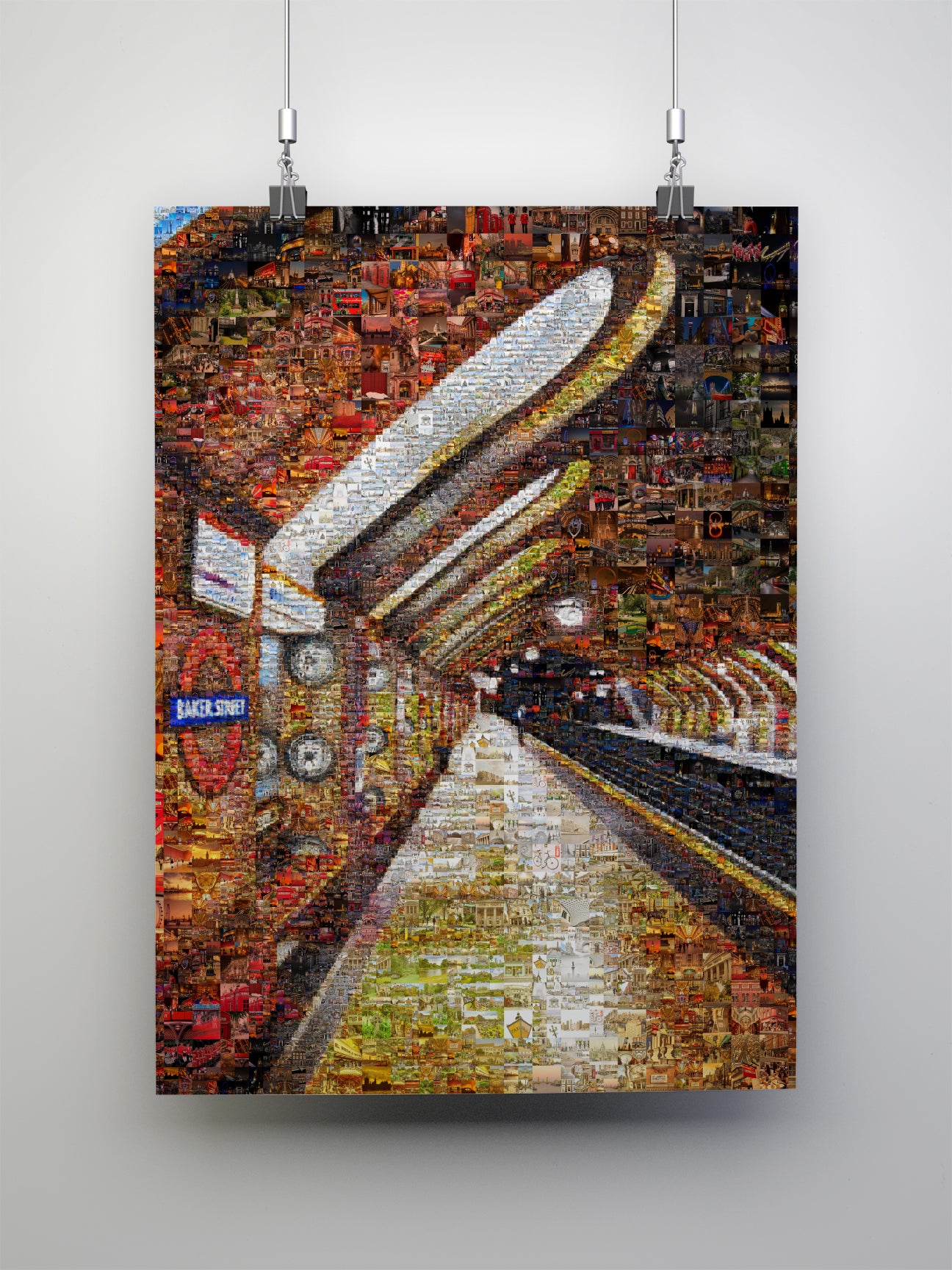 Stunning London Mosaic Art - Baker Street Subway Station Artwork for Home Decor AtelierMosaics