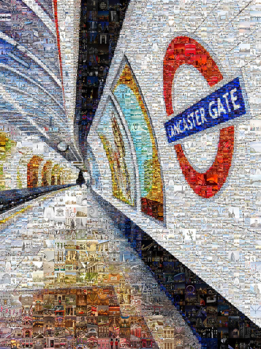 Stunning London Mosaic Art - Lancaster Gate Underground Station Artwork AtelierMosaics