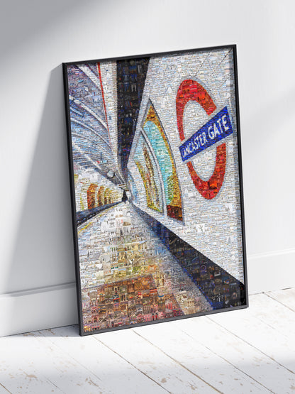 Stunning London Mosaic Art - Lancaster Gate Underground Station Artwork AtelierMosaics