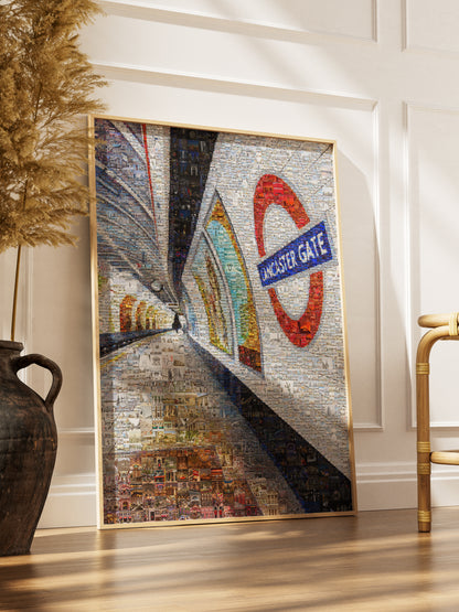 Stunning London Mosaic Art - Lancaster Gate Underground Station Artwork AtelierMosaics