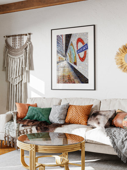 Stunning London Mosaic Art - Lancaster Gate Underground Station Artwork AtelierMosaics